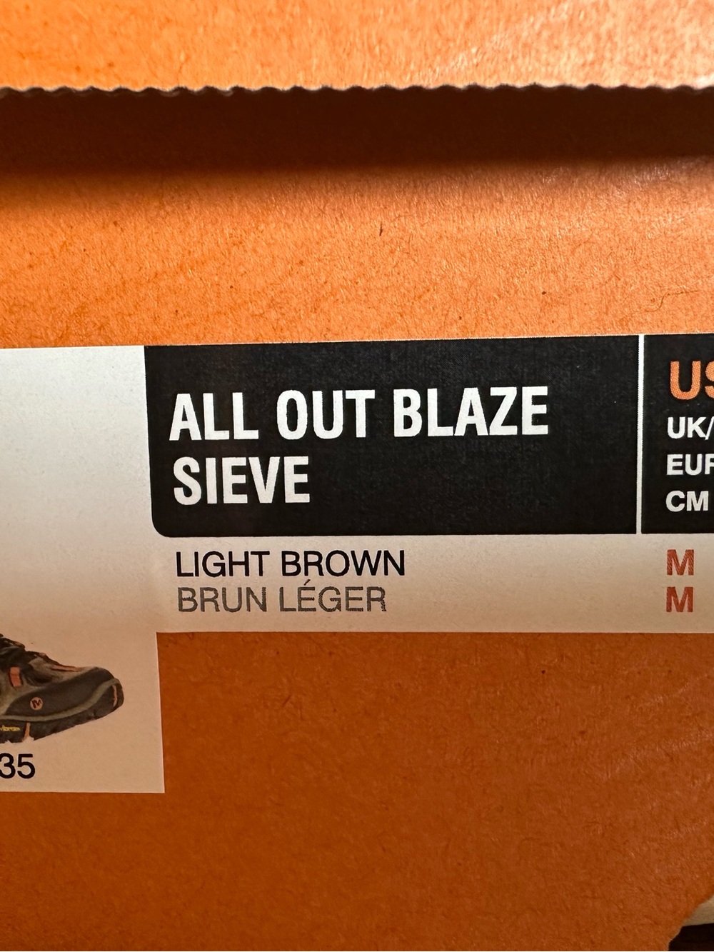 Merrell All Out Blaze Sieve Light Brown Sandals